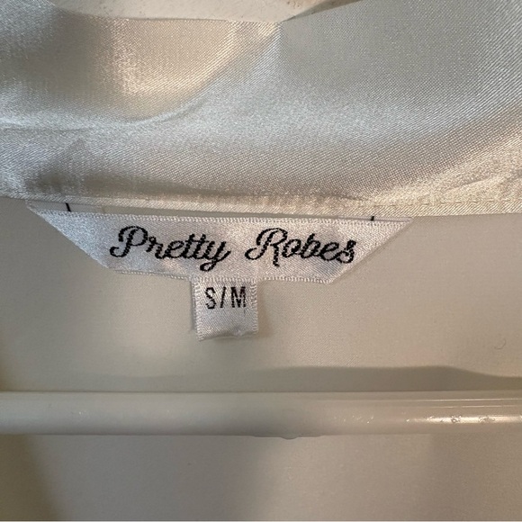 Pretty Robe Womens Elegant Cream Polyester Robe S/M - Picture 6 of 9